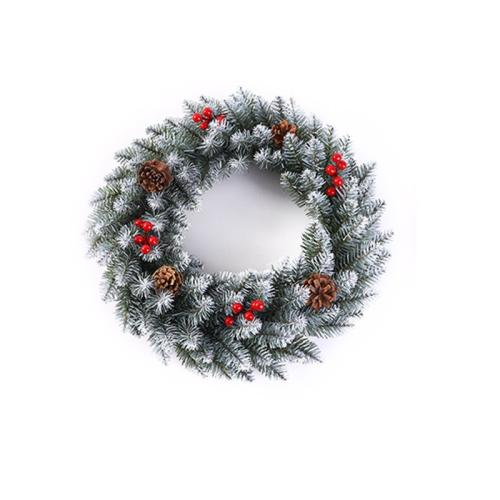 Plastic Christmas Wreath for home decoration PC