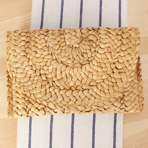 Corn Husk Easy Matching & Weave Clutch Bag PC