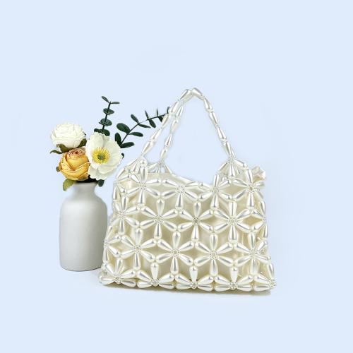 Acrylic & Polyester Easy Matching Handbag white PC