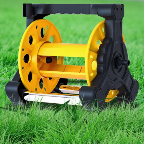 Metal & Polypropylene-PP Water Hose Cart portable yellow PC