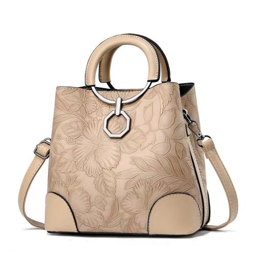 PU Leather Handbag durable & large capacity & attached with hanging strap PC