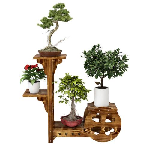 Solid Wood Multilayer Flower Rack PC