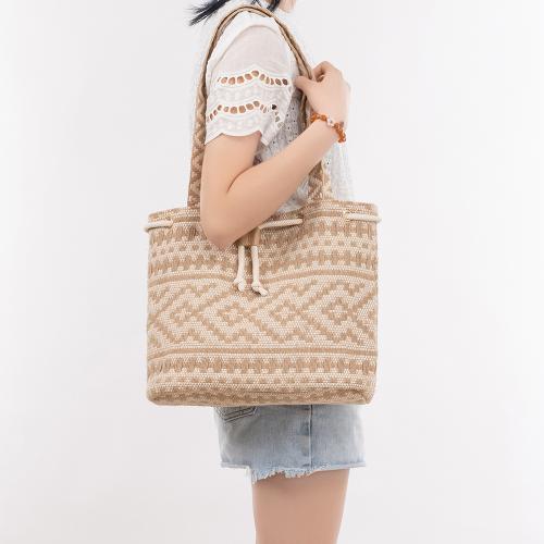 Cotton Linen & Canvas Shoulder Bag durable & large capacity & soft surface PC