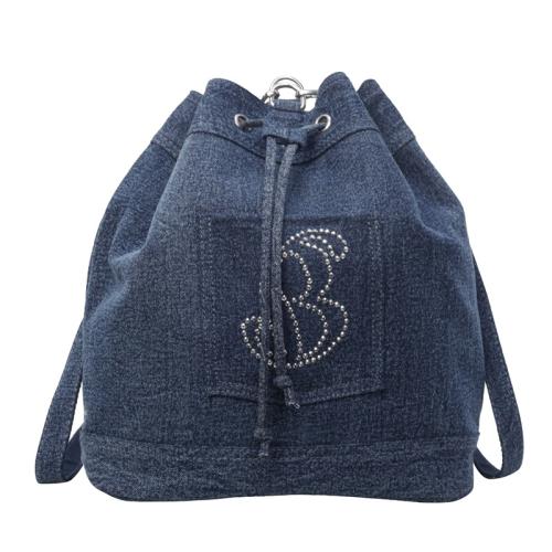 Denim Easy Matching Backpack large capacity PC