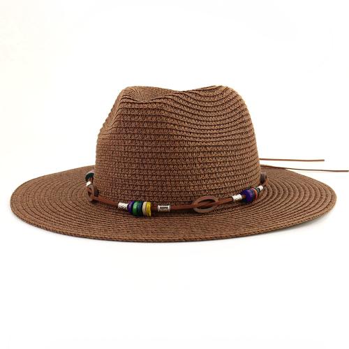 Paille Chapeau de paille de protection solaire plus de couleurs pour le choix : pièce