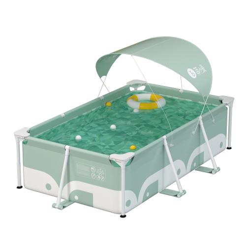 PVC Waterproof Swimming Pool Frame Set durable green PC