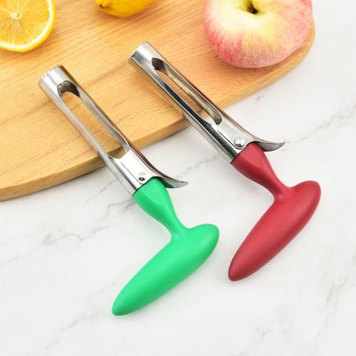 430 acero inoxidable & Polipropileno-PP Apple Corer, Sólido, más colores para elegir, 2PCs/Mucho,  Mucho