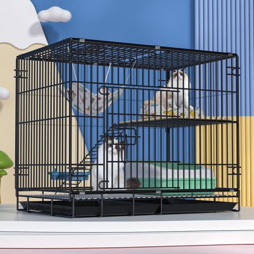 Železa & Pvc Pet Cage Nero kus