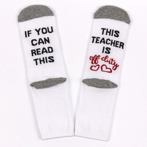 Cotton Unisex Sport Socks antifriction & antibacterial & deodorant & sweat absorption printed : Pair