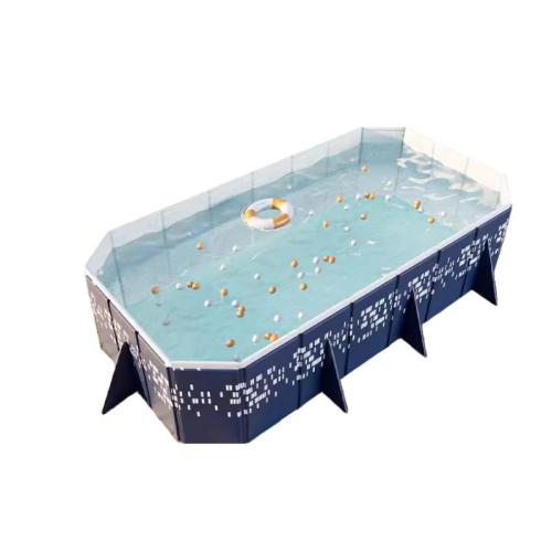 CLORURO DE POLIVINILO Piscina inflable, impreso, azul,  trozo