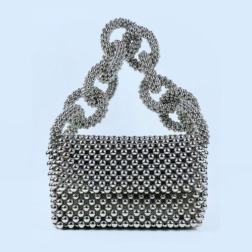 Plastic Easy Matching Shoulder Bag silver PC