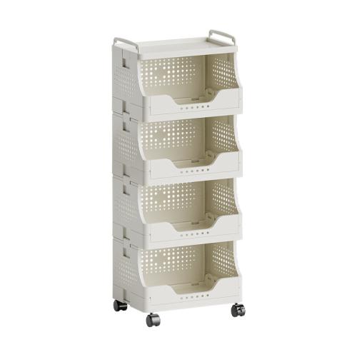 Polypropylene-PP Storage Rack for storage white PC