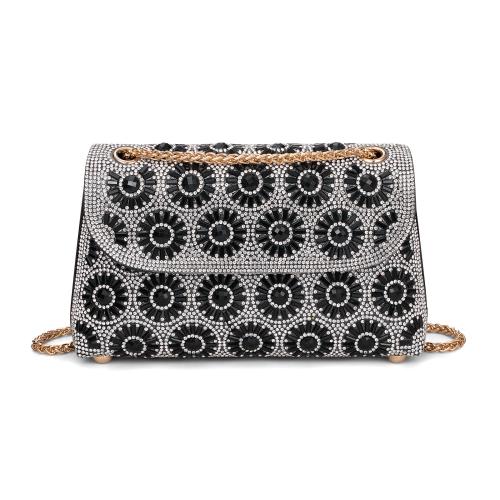 Cloth & Rhinestone Easy Matching Clutch Bag PC