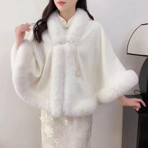 Polyester Soft Cloak Poncho thick fleece & thermal Solid PC