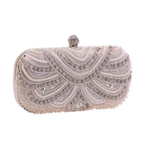 Polyester Clutch Tas Plastic Parel meer kleuren naar keuze stuk