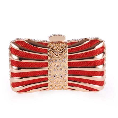 Polyester Easy Matching Clutch Bag with chain & with rhinestone PC