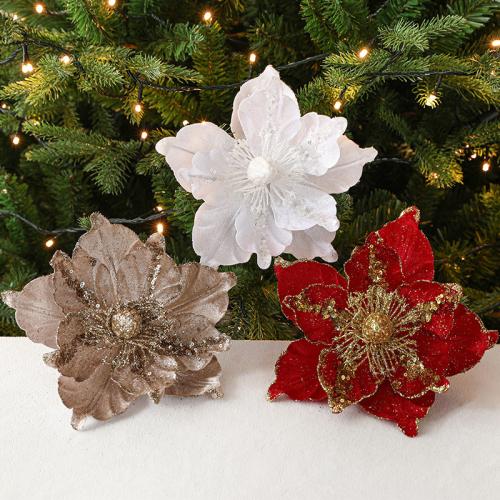 Cloth Artificial Flower christmas design Sequin PC