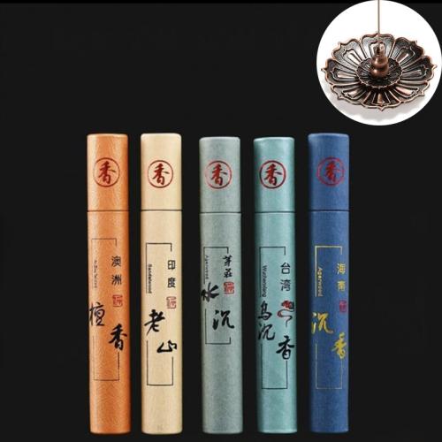 Natural Plant Ingredients Air Freshener Incense Stick five piece handmade Box