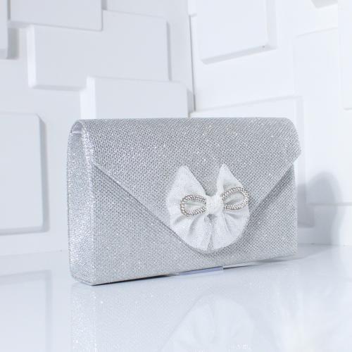 PVC & Polyester Easy Matching Clutch Bag with chain bowknot pattern PC