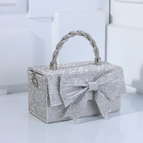 Rhinestone & Polyester Easy Matching Clutch Bag bowknot pattern PC