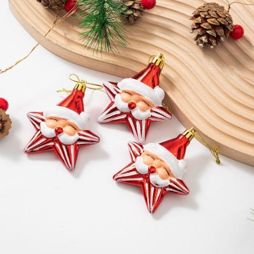 Plastic Christmas Tree Hanging Decoration Set