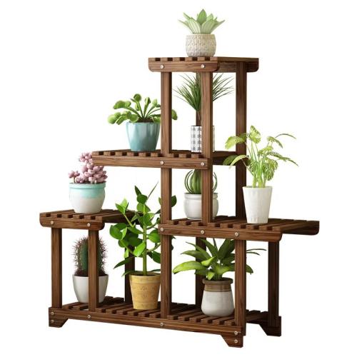 Solid Wood Multilayer Flower Rack PC