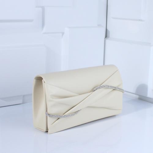 PU Leder & Polyester Clutch Bag, Aprikose,  Stück