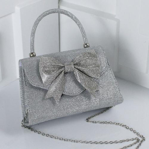 PVC & Polyester Easy Matching Clutch Bag with chain bowknot pattern PC