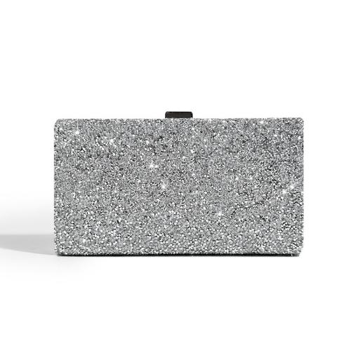 Polyester Easy Matching Clutch Bag with chain & with rhinestone PC