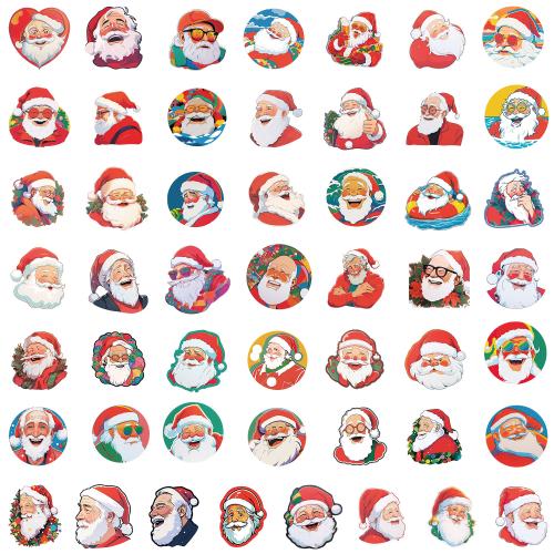 PVC Rubber DIY Decorative Sticker christmas design & waterproof mixed pattern Set