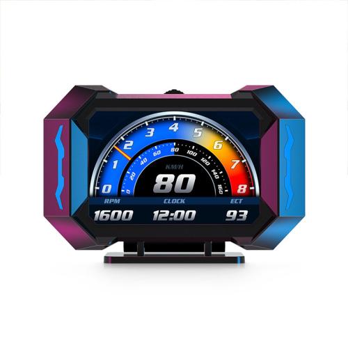 OBD2 GPS HUD Gauge Car Digital Head Up Multiple Display Speedometer Alarm Temp