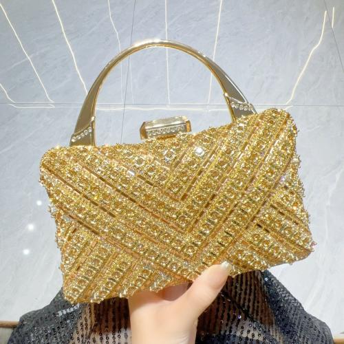 Rhinestone & Polyester Easy Matching Clutch Bag PC