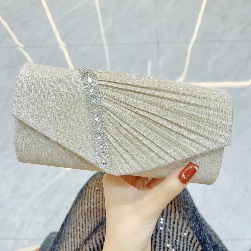 Polyester Easy Matching Clutch Bag with rhinestone PC