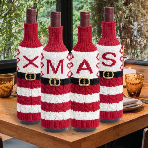 Cloth Wine Bottle Cover for home decoration & christmas design PC