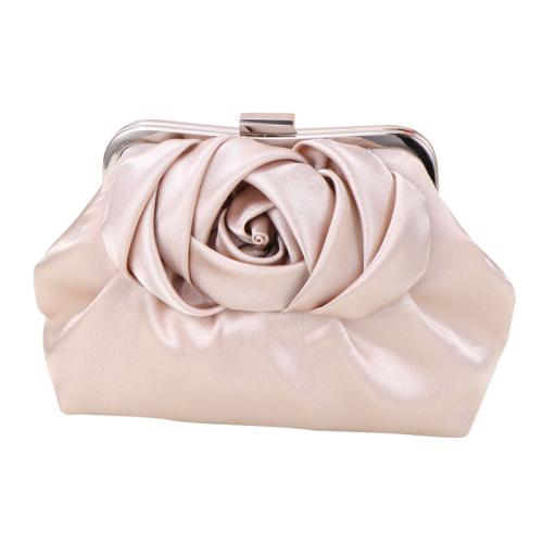 Silk Easy Matching Clutch Bag with chain floral PC