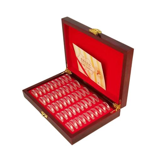 Wood Storage Box for storage & dustproof red PC