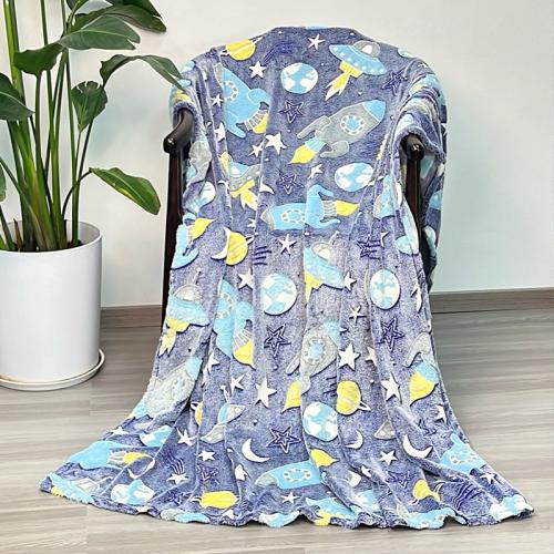 Polyester Blanket & for children blue PC