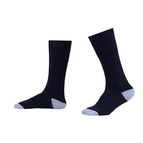 Spandex & Coton Chaussettes autochauffantes Patchwork Noir Paire