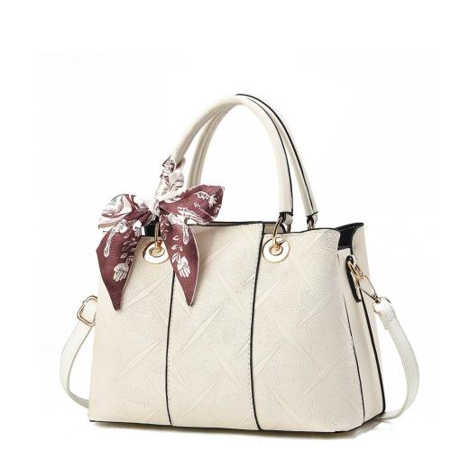 PU Cuir Sac Solide Beige pièce