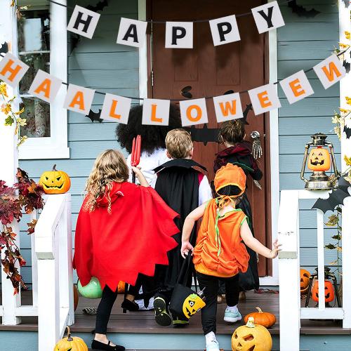 Non-Woven Fabrics Decorative Flags Halloween Design PC