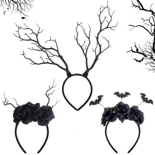 PET & Resin Hair Band Halloween Design black PC