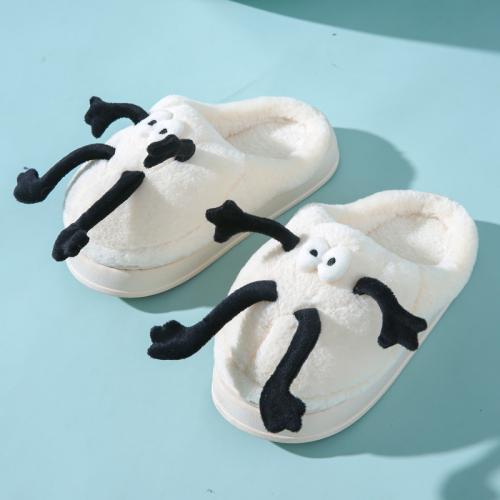 Peluche & Pvc Pantoufles en coton plus de couleurs pour le choix Paire