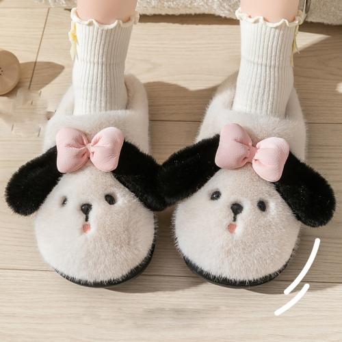 Plush & EVA Fluffy slippers hardwearing & thermal Pair