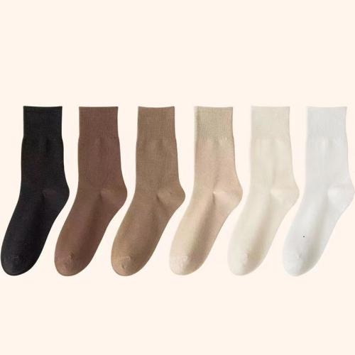 Polyester & Baumwolle Frauen Lose Socken, Solide, mehr Farben zur Auswahl, :, 10Paare/Viel,  Viel