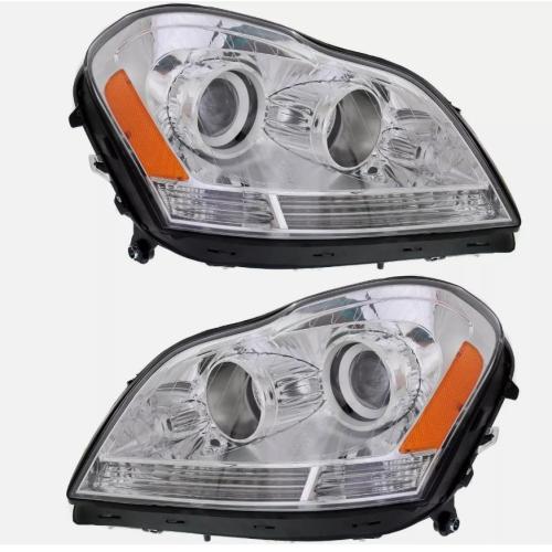 Headlight Set For 2007-2012 Mercedes Benz GL450 Left and Right Side with bulb