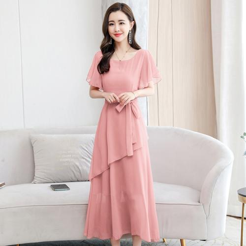 Polyester Slim One-piece Dress PC