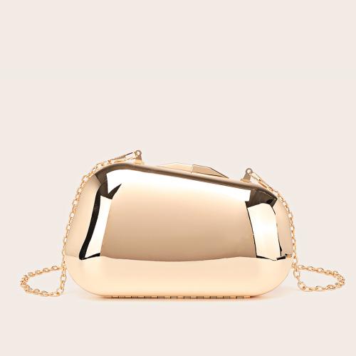 Iron hard-surface & Easy Matching Clutch Bag with chain PC