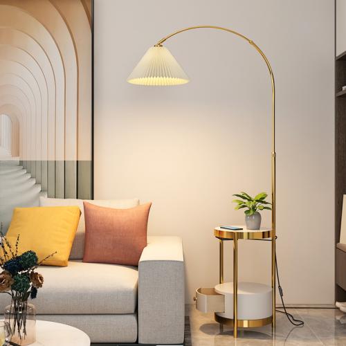 Marble & Toughened Glass & Iron Adjustable Light Color & LED glow Floor Lamps PC