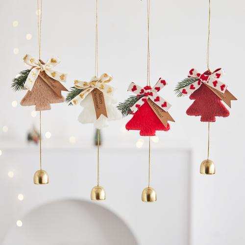 Pluche Kerstboom hangende Decoratie stuk