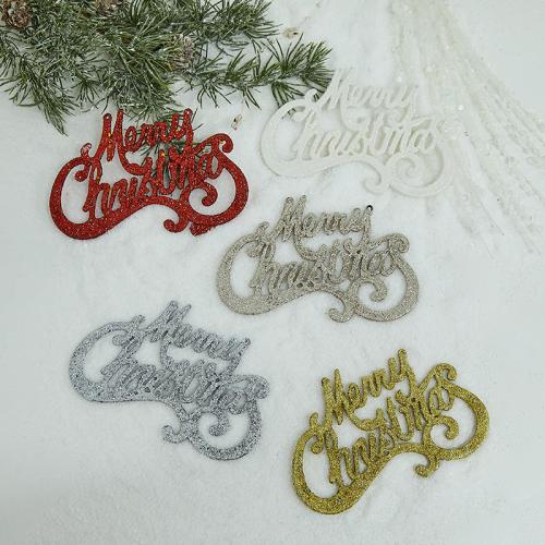 Plastic Christmas Tree Hanging Decoration letter PC